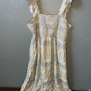 Sonoma Blue Gray Maternity Midi Dress